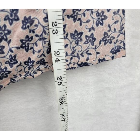 J Jill Medium Tall 2 Pc Blouse Maxi Skirt Set Bohemian Floral Cottagecore - Picture 4 of 11